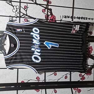 Nike Orlando Magic Penny Hardaway Pinstripe Jersey Size Medium